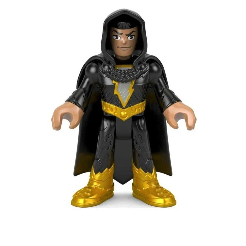 Imaginext DC Super Friends Black Adam Figure with Cape Mattel Fisher-Price Toy